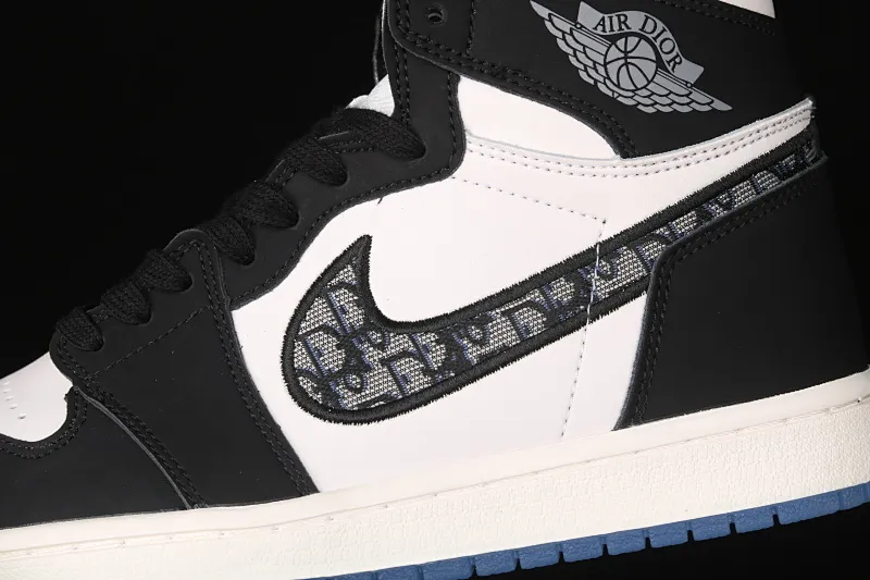 All categories Air Jordan Jordan series basketball shoes Air Jordan 1 High Z version Dr x Air Jordan 1 High AJ1 Joe 1 Dior joint black and white high top CN8607-001